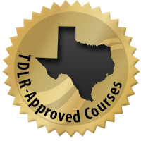 Texas TDLR-Approved driving safety course provider seal